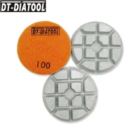 dt diatool 3pcs diamond concrete floor polishing pads resin bond concrete sanding discs dia 80mm3 repairing concrete floor
