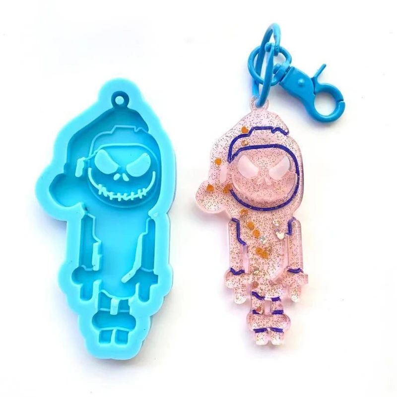 

Хэллоуин скелет рамка брелок эпоксидная смола, форма ювелирные изделия формочка для силиконовой подвески
