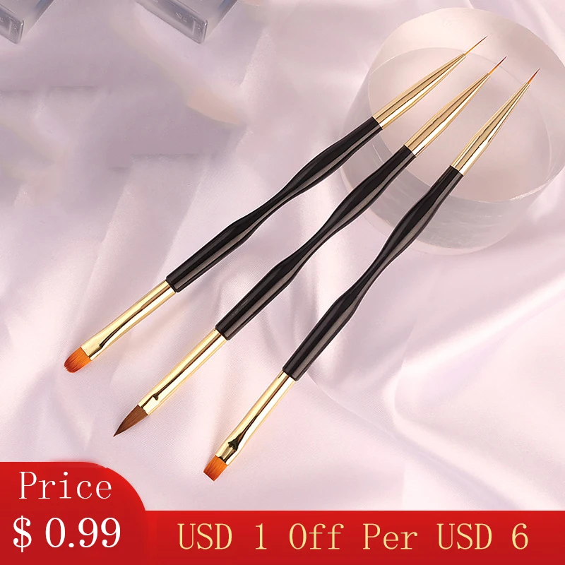 

Acrylic French Stripe Nail Art Liner Brush Kits Ultra-thin Nail Liner Drawing Pen UV Gel Brushes Painting Tools For Nails