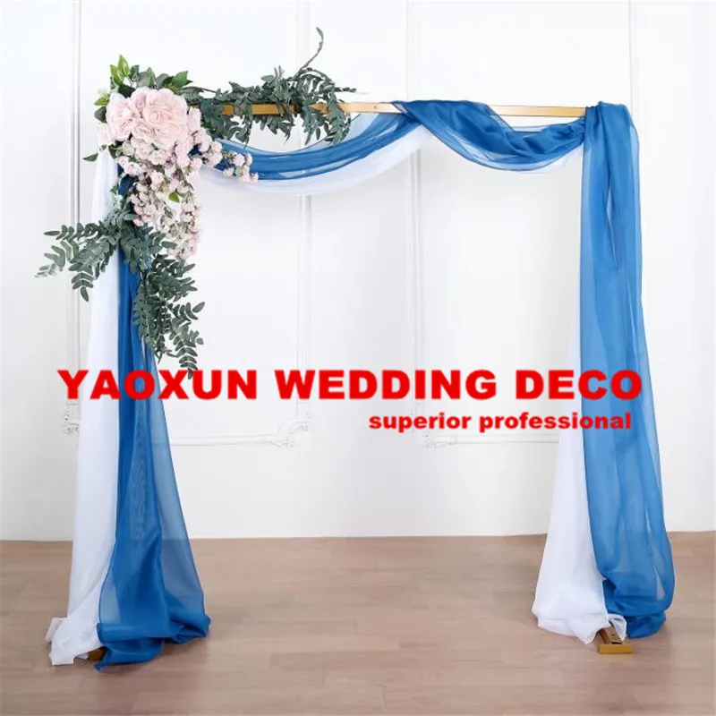 3m 6m 9m 12m сплошной цвет шифон Свадьба Арка драпировка фон ткань Арбор для наружной