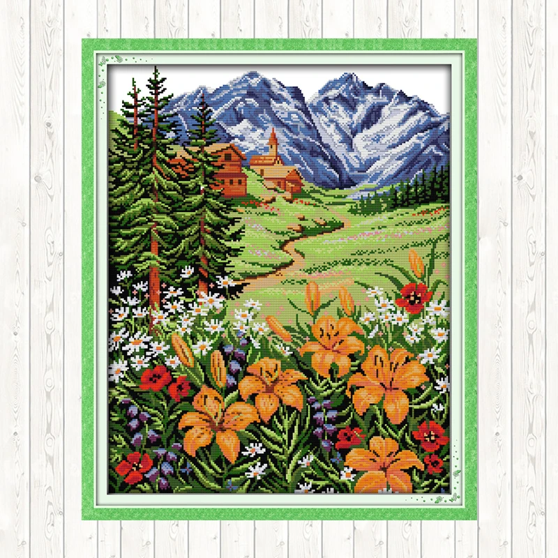 The Wild Geese In Forest DIY Needlework Kits Printed Scenery Series Cross Stitch 14CT 11CT Aida Counted Embroidery Kit | Дом и сад