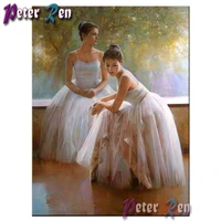5d diamond painting dancing girl embroidery diy full squareround mosaic picture rhinestone modern home decoration