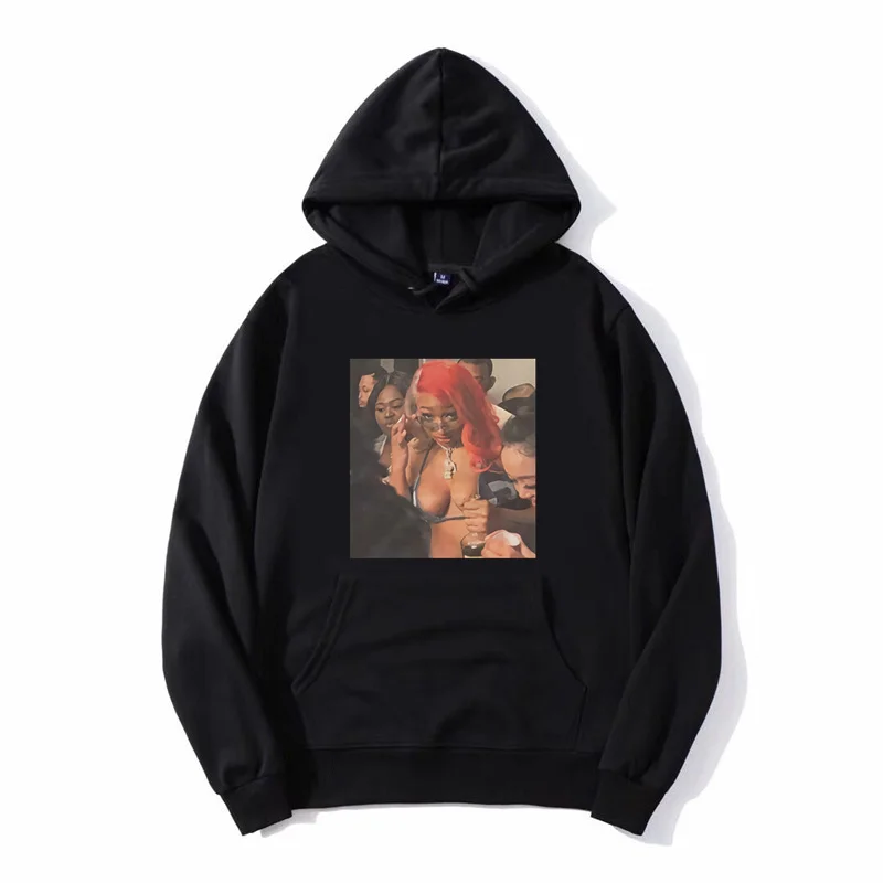 

Act Party Megan Thee Stallion hoodie For Fans Men Hooded Sweatshirt Fleece Hoodies Harajuku Streetwear