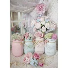 Набор для вышивки крестиком 5D сделай сам, картина с квадратнымикруглыми стразами, с рисунком цветочной корзины, мозаичные настенные наклейки