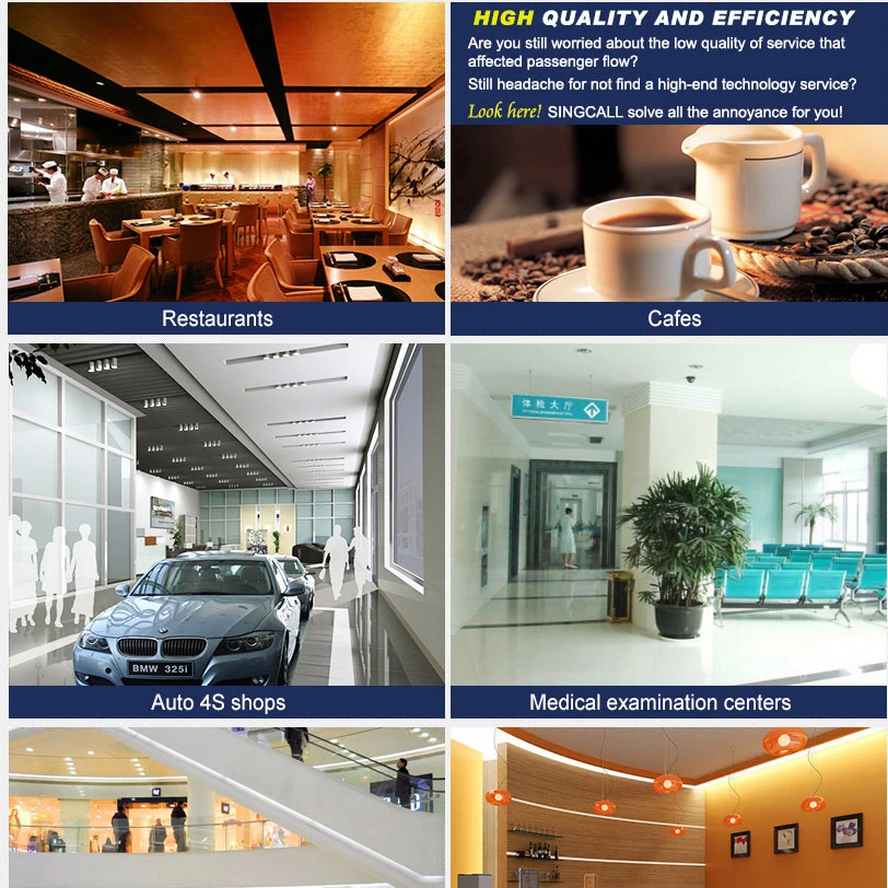 Система кнопок вызова настольного пейджера с часами-приемником 1 часами и 5