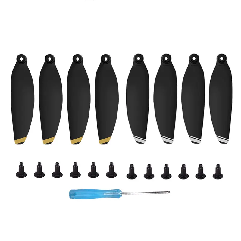 4 Gold 4 Silver 4/8 шт. 4726F Quick Release Propeller лезвия складной низкая Шум пропеллеры для DJI Mavic мини дрона с дистанционным управлением Цвет замена аксессуар - Цвет: 4 Gold 4 Silver