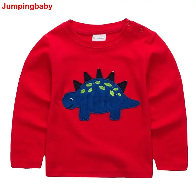 

Jumpingbaby Boys Tops 2021 Kid T shirts Baby Clothes Dinosaur Tshirt Camisetas Roupas Infantis Menino Vetement Enfant Garcon New