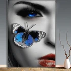 Алмазная 5d картина сделай сам, фантазийное искусство, абстрактные глаза, Бабочка, вышивка крестиком, квадратная, круглая Алмазная вышивка ручной работы Стразы