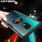 Противоударный чехол KEYSION для Redmi Note 9S 9 Pro Max 8 T K30 X2, прозрачная задняя крышка с магнитным кольцом для Xiaomi Mi 10 Pro Note 10
