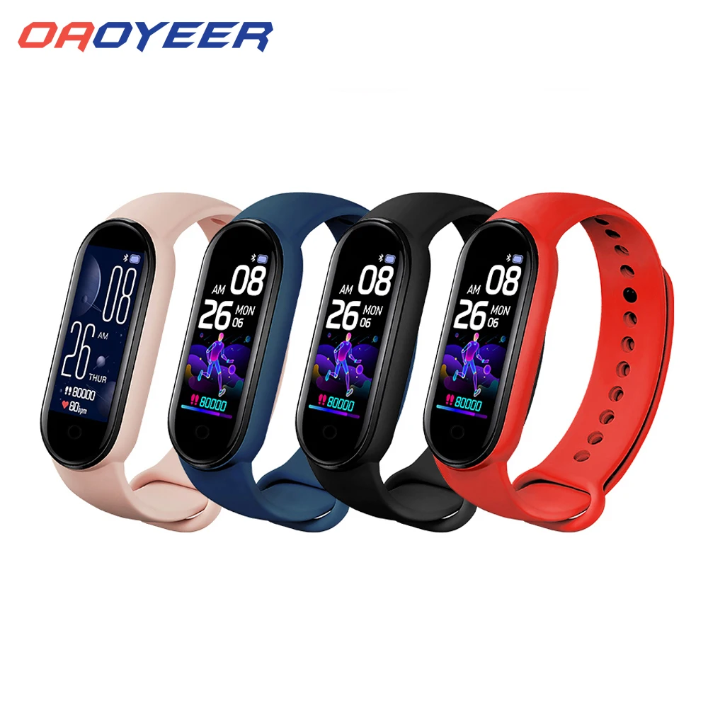 

Smart Bands Sport Fitness Tracker M6 Smart WatchesPedometer Heart Rate Blood Pressure Monitor Bluetooth-compatible for Men Women