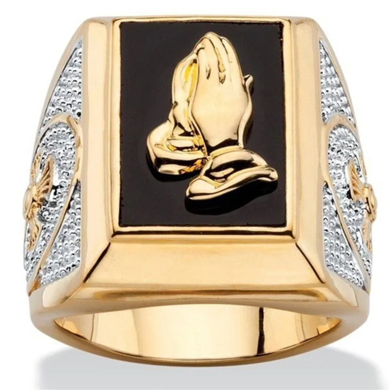 Вероисповедания молимся жест Золотое кольцо крест на указательном пальце с