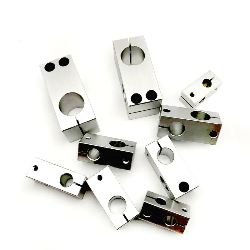 

Shaft Support Rod Fix Bracket Connect Block Aluminum Vertical Pillar Fix Cross Clamp Optical Axis Fasten Steel 8-32mm 8x8mm