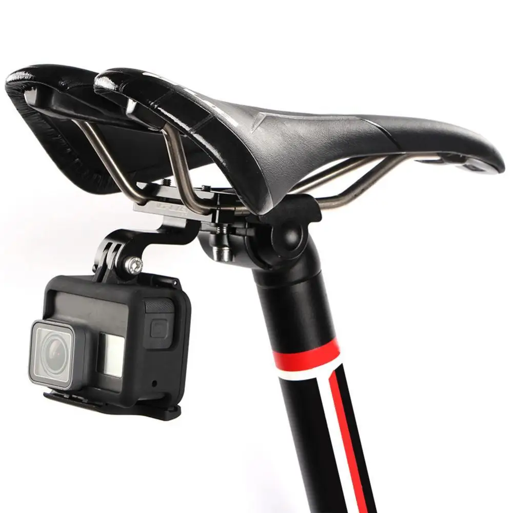 

Крепление на седло велосипеда, держатель камеры, зажим адаптера, алюминиевый велосипедный задний фонарь, крепление на седло