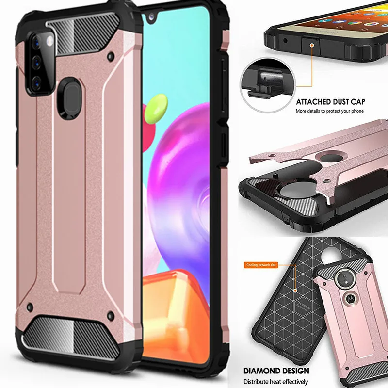 Для Samsung Galaxy A21S чехол A 21 S прочный слой Броня Гибридный для A21 A217F A31 A41 A51 A71 31 51