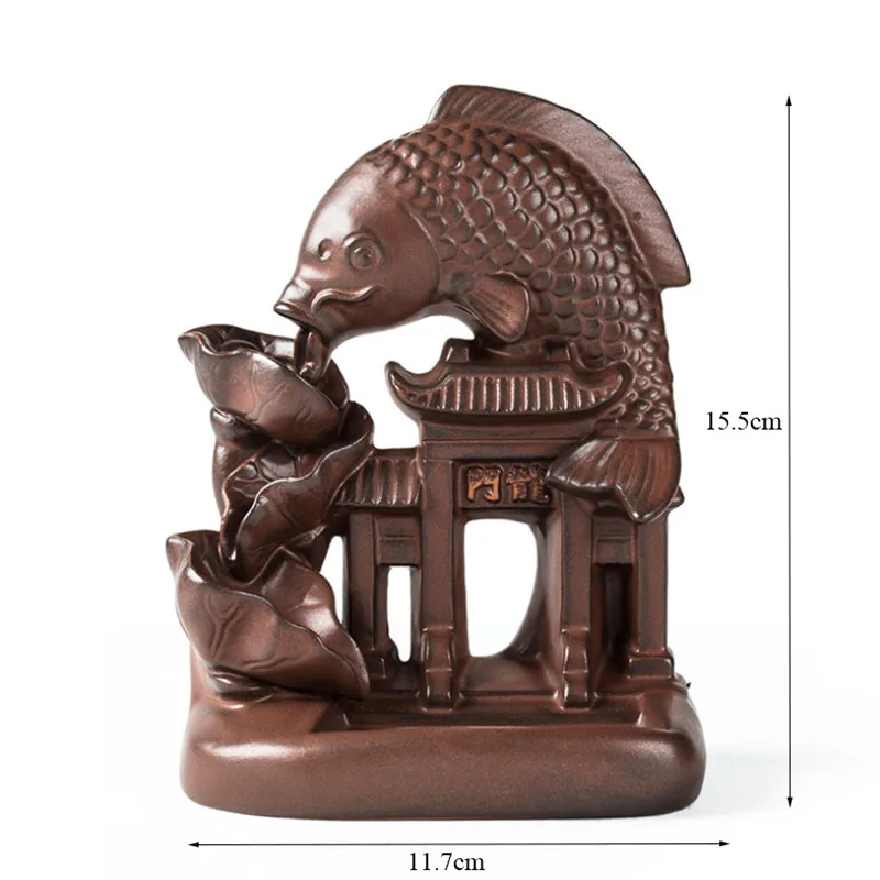 

Ceramic Backflow Incense Burner Creative Pocelain Smoke Waterfall Incense Holder Censer Queimador De Incenso Home Decor EA6XXL
