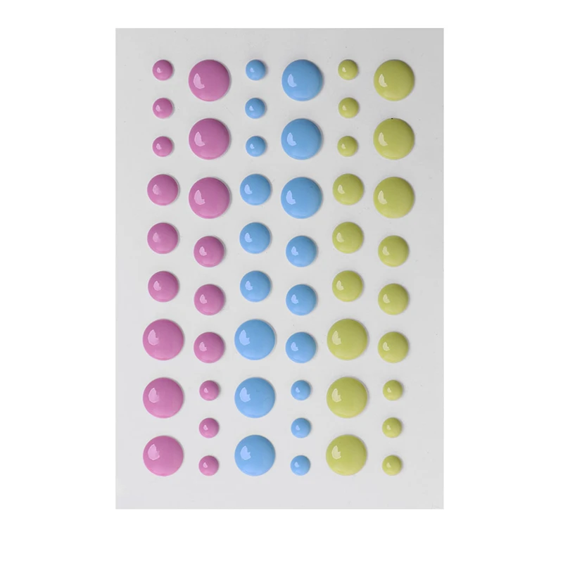 Enamel Dot Self Adhesive Embellishment Sprinkles Sticker for Cardmaking and Craft Scrapbook DIY Crafts Card Making Deco |