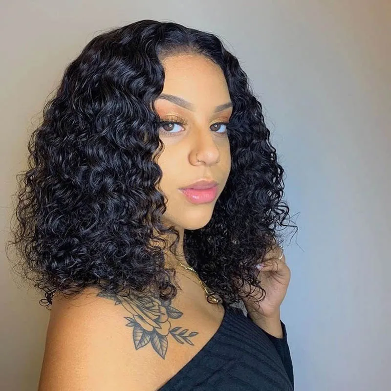 

Парик женский из натуральных вьющихся волос, плотность 250%, 13 х4