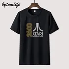 Летняя футболка с принтом Atari 2600 Nuevo Y Official с логотипом, популярная хлопковая футболка, удивительные уникальные мужские топы с коротким рукавом