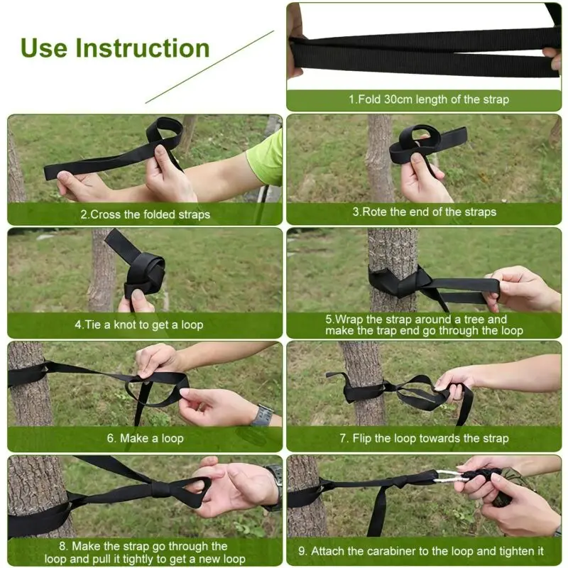 

Outdoor Double Hammock Camping with Mosquito Net Nylon Hanging Bed Swing Chair