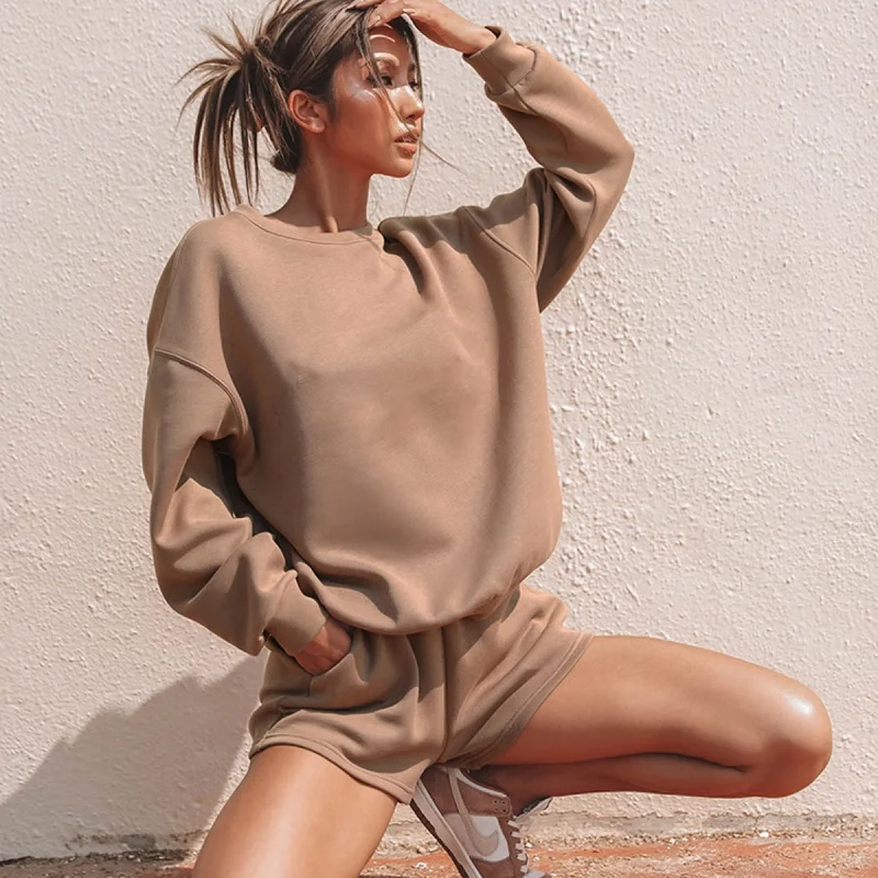 Костюм спортивный женский летний из 2 предметов толстовка с длинным рукавом и