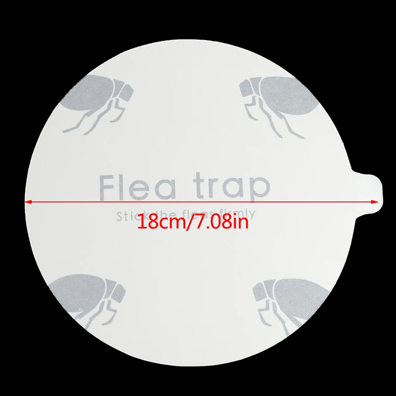 

5PCS Non-poisonous Sticky Round Dome Refills Flea Trap Refill Replacements Discs Pads For Home Hallway Pet House Carpet