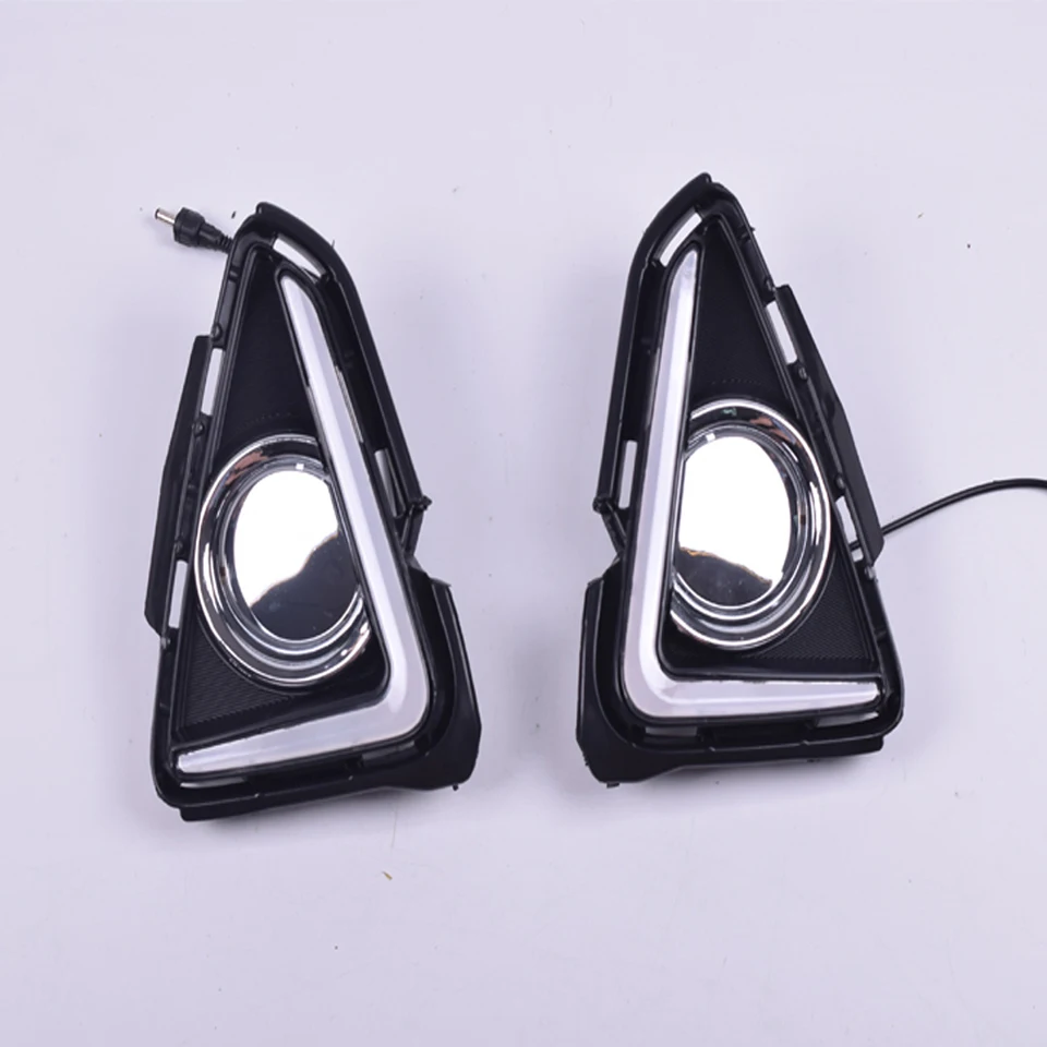 Fit For Toyota RAV4 RAV 4 2016 2017 2018 Car Accessories 12V LED DRL Daytime Lights Running Light Waterproof Fog Lamp | Автомобили и