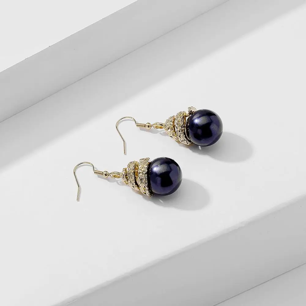Cring Coco 2020 Fashion Water Drop Statement Pearl Earrings Women's Geometric Jewelry Accessories for Women Dangle Earring Party |