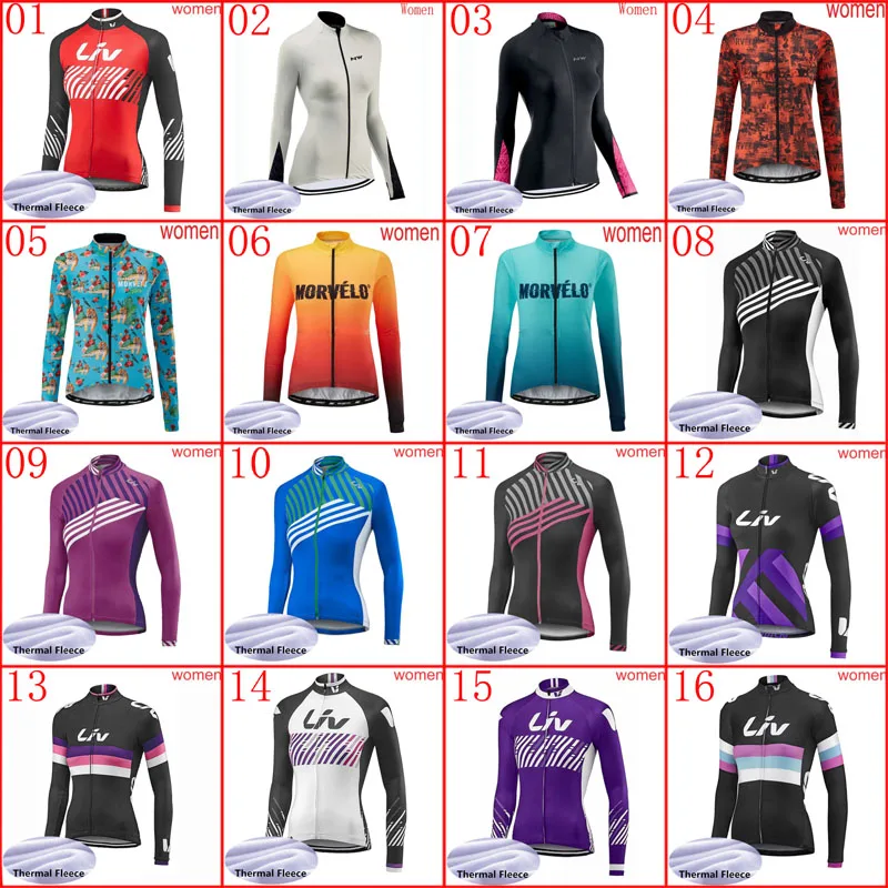 

New womens cycling thermal fleece long sleeve jersey 2020 winter mountain bike shirt mtb bicycle tops warmer outdoor sportswear