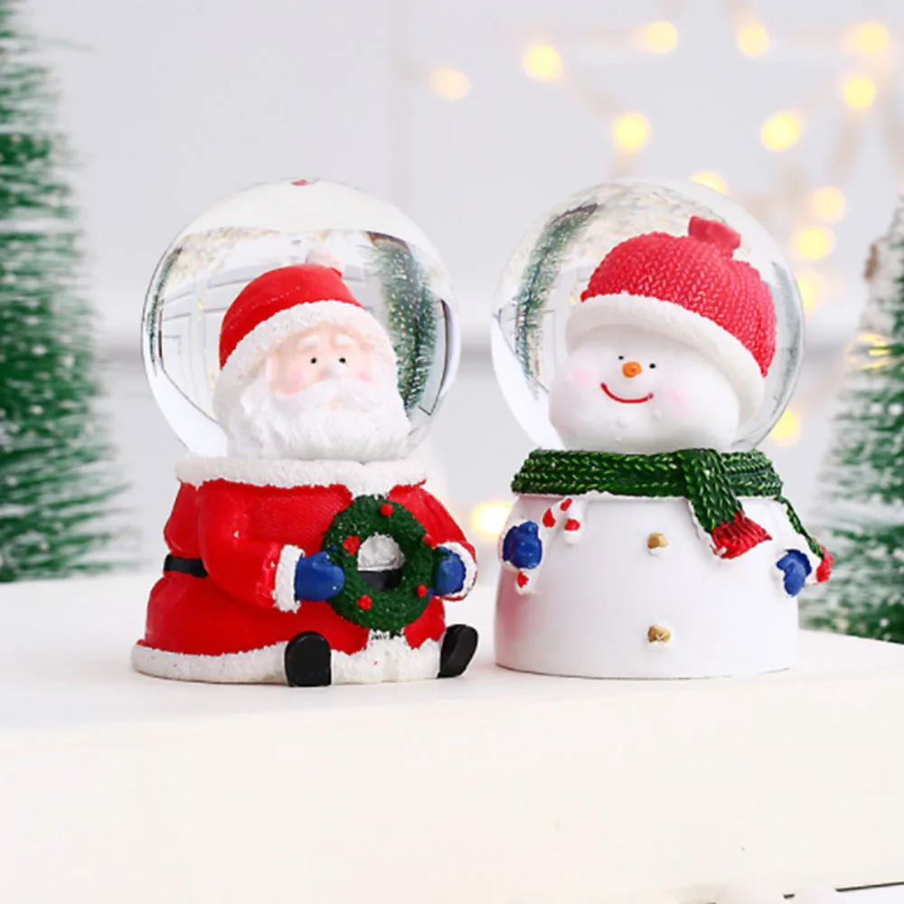

Рождественский хрустальный шар, настольные украшения, резиновый шар, рождественские подарки для детей, праздничный Декор