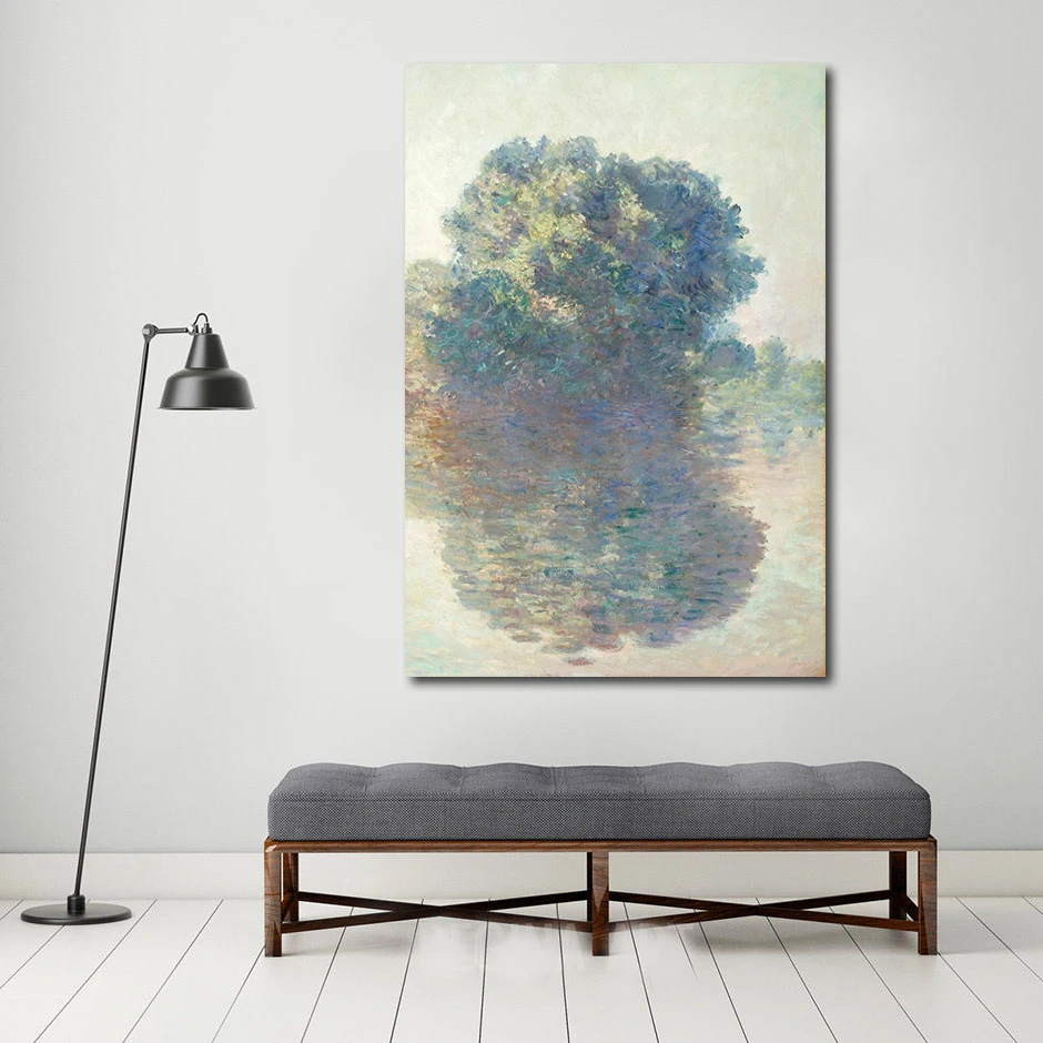 JQHYART The Seine at Giverny 1897 Клода Мона художественные принты на холсте для гостиной