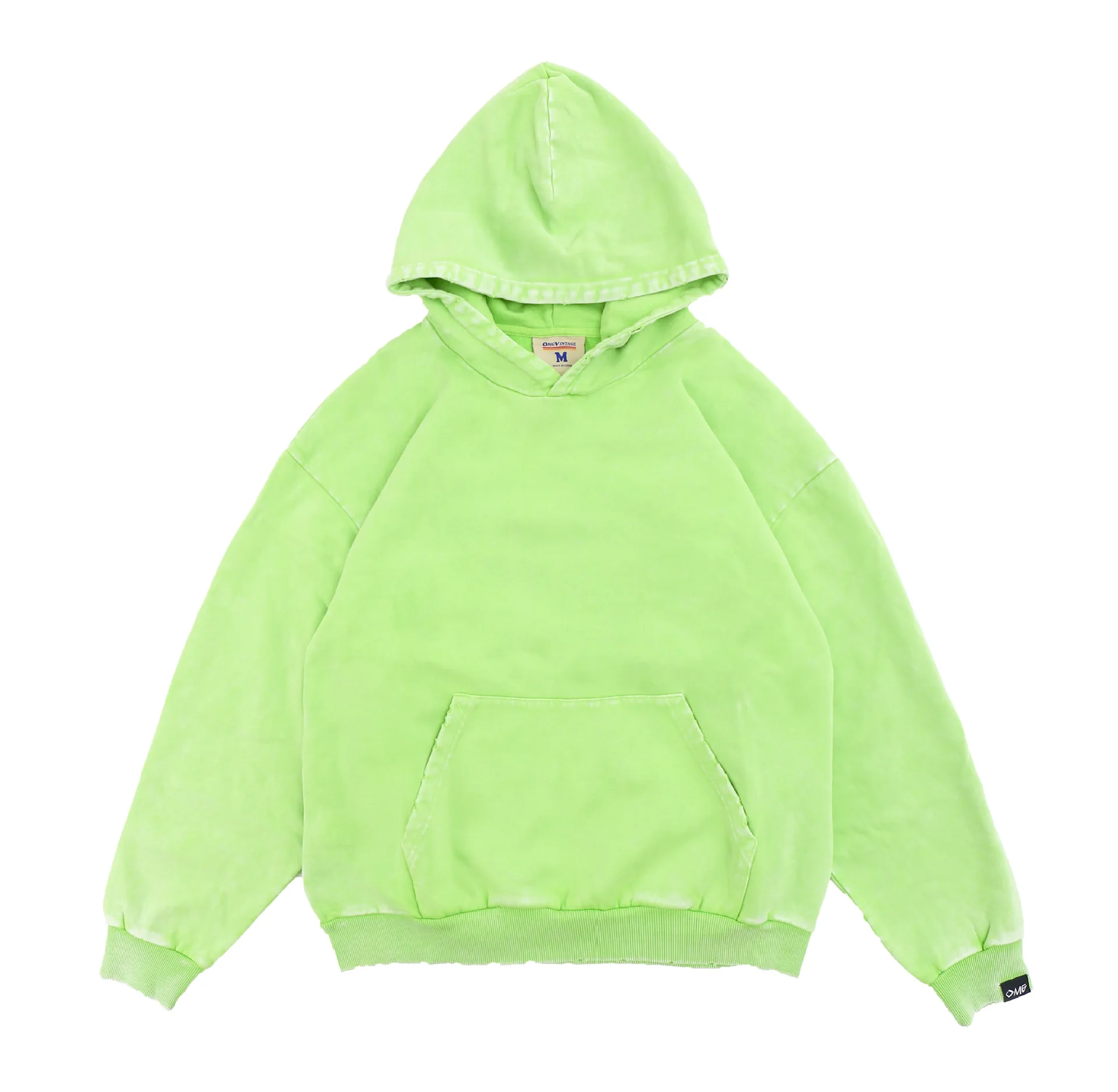 

Vivgae men's clothing autumn and winter 2020 new Guochao original OMG heavy wash solid color Hooded Sweater men's loose