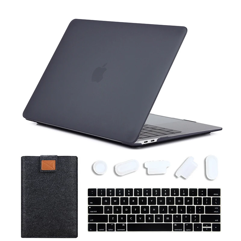 Matte Black MTT матовый чехол для ноутбука Macbook Pro 13 15 дюймов Жесткий Чехол для mac book Air Pro retina 11 12 13 15 Сенсорная панель сумка для ноутбука - Цвет: Matte Black