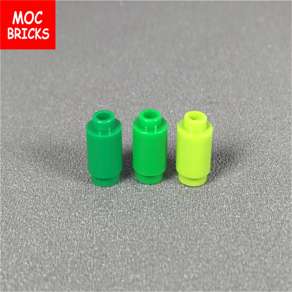 10 шт./партия кубики MOC Круглый Кирпич 1x1 прозрачный совместимый с 3062b развивающие