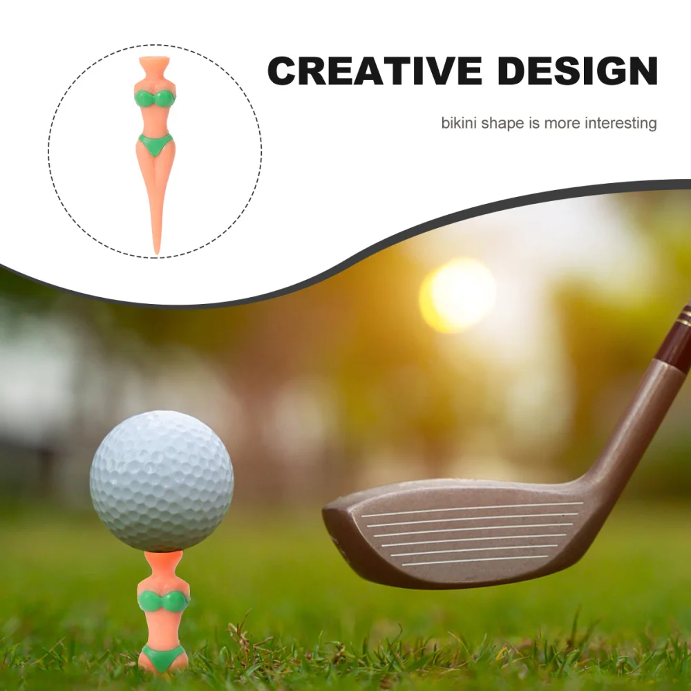 

6pcs Novelty Bikini Lady Girl Tees Divot Tools (Black)