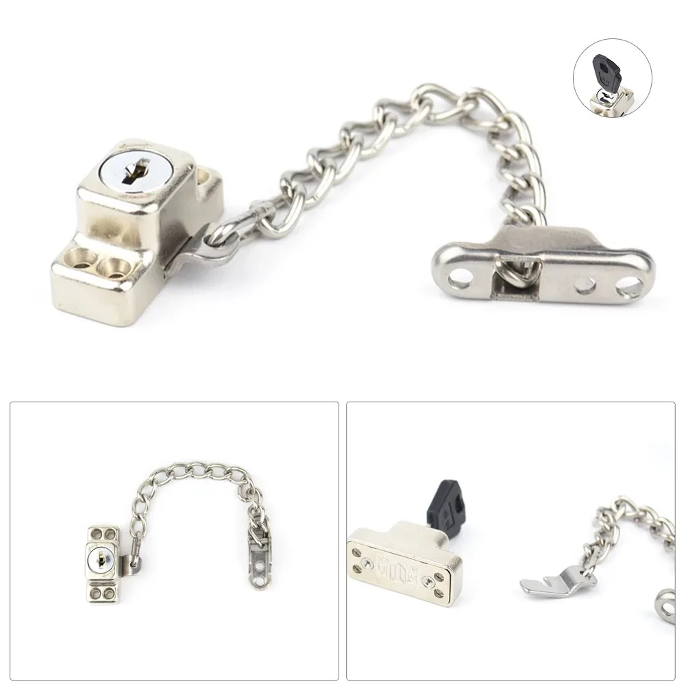 

Steel Chain Lock Hardware Protecting Window Door Stop Anti-theft Hotel Office Home Window Security Home Hardware Tool Acessories