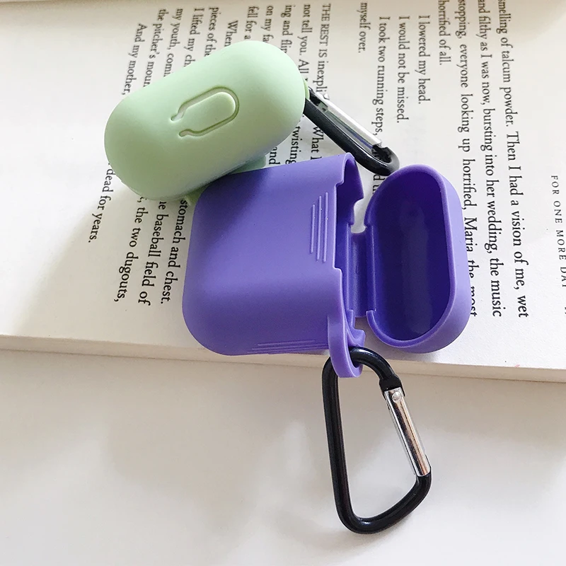 Беспроводной чехол для гарнитуры Bluetooth прозрачный Apple Airpods 2 мягкий силиконовый