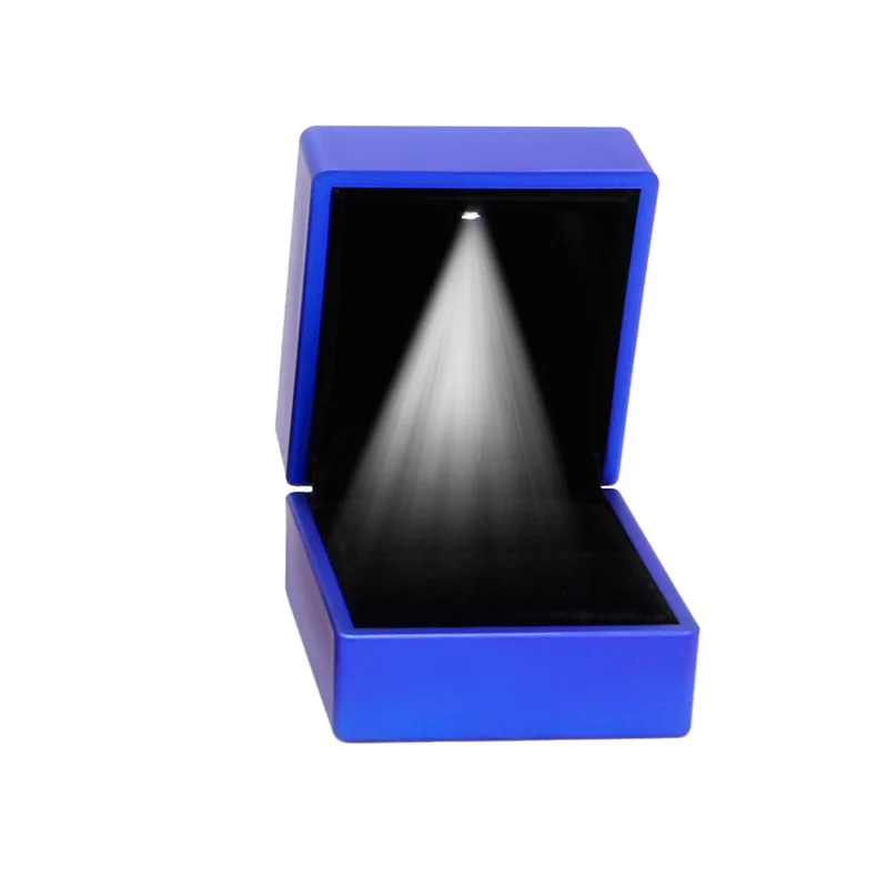 

2021 New LED Lighted Earring Ring Gift Box Wedding Engagement Ring Jewelry Display New