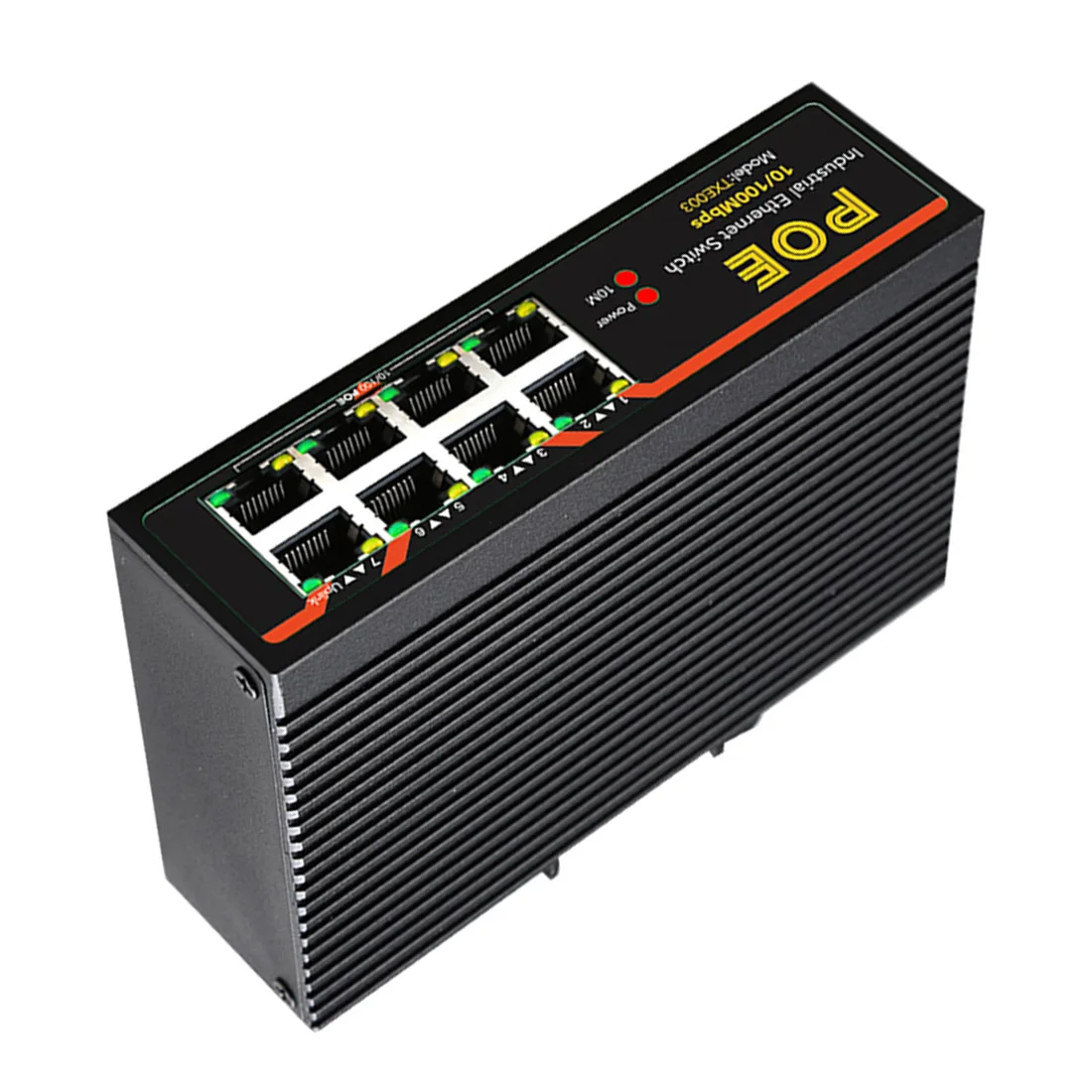 Сетевой коммутатор промышленного типа с 8 портами 100 Мбит/с