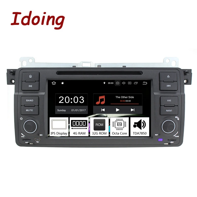 Автомагнитола Idoing 8 0 мультимедийный проигрыватель на Android 320/325 экран 7 дюймов 4 Гб +