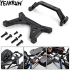 YEAHRUN RC автомобиль спереди и сзади нижней части ударного Монтажная скоба Алюминий шасси крепление для 110 осевой SCX10 II 90046 обновления Запчасти