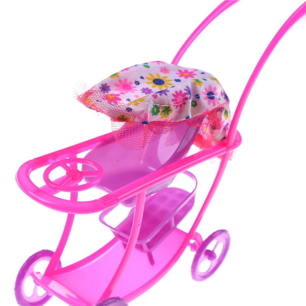 

1PCS Kid Play House Nursery Furniture Stroller Plastic Trolley Accessories Toys For Kelly Size Doll 1 : 12 Puppet Gift