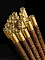20 pairs of solid wood reusable paint free wax free high end japanese style hotel household chopsticks set for foreigners