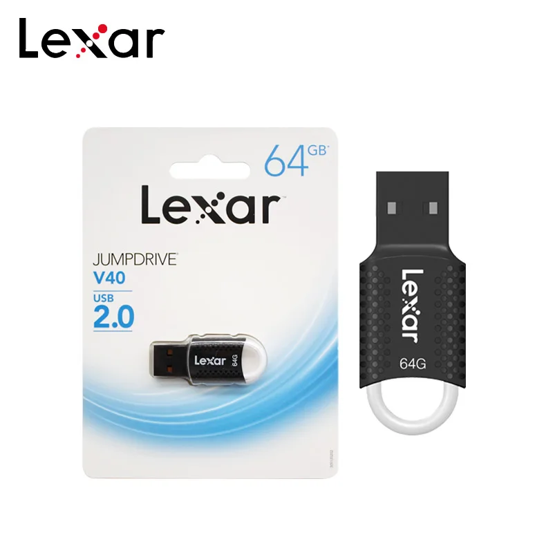 USB-флеш-накопитель Lexar V40 64 ГБ USB 2 0 32 высокоскоростной 100% оригинальный | Компьютеры