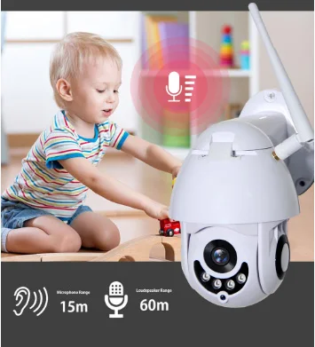 Wifi Camera 1080P PTZ Outdoor Speed ​​Dome Wireless Wired CCTV Security IP 2MP HD IR Two Way Audio Onvif Yoosee APP |
