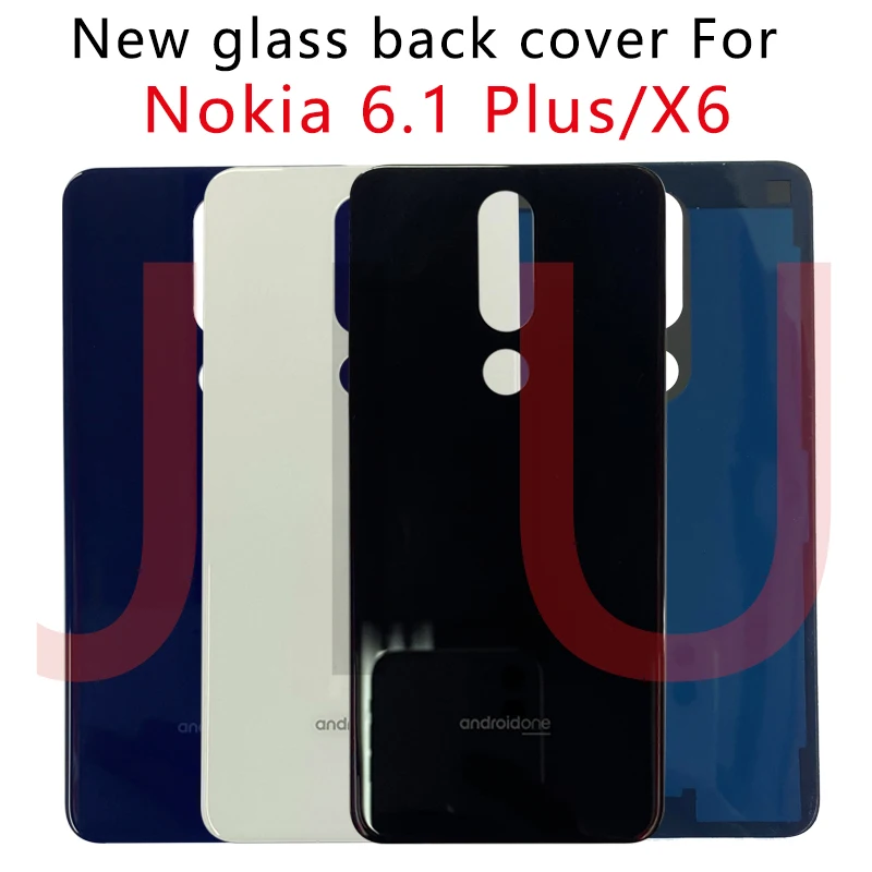 Новое заднее стекло для Nokia X6 2018 6 1 Plus крышка аккумулятора задняя корпуса замена X5