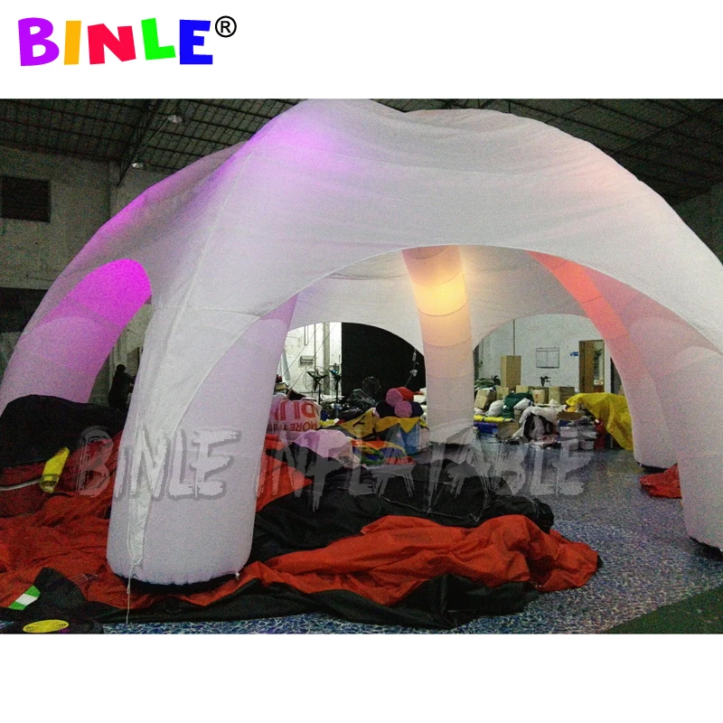 Большая Надувная купольная палатка со светодиодными лампами 6 ножек|tents for events|tent