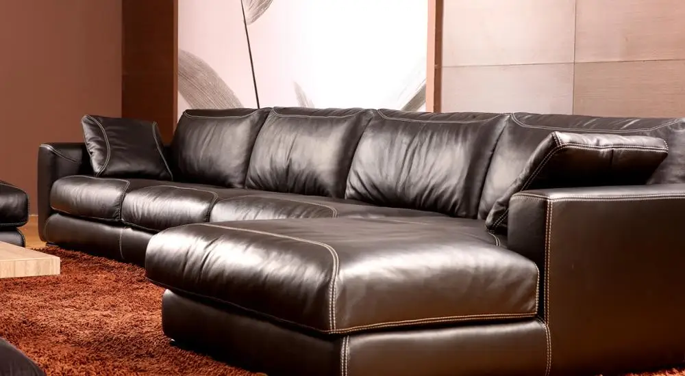 living room Sofa genuine leather couch L shape corner Nordic modern feather sofa muebles de sala cama puff asiento futon | Мебель