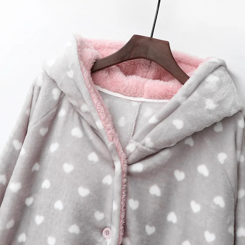 Осень зима ночное белье с вышивкой ананаса теплый банный халат из кораллового