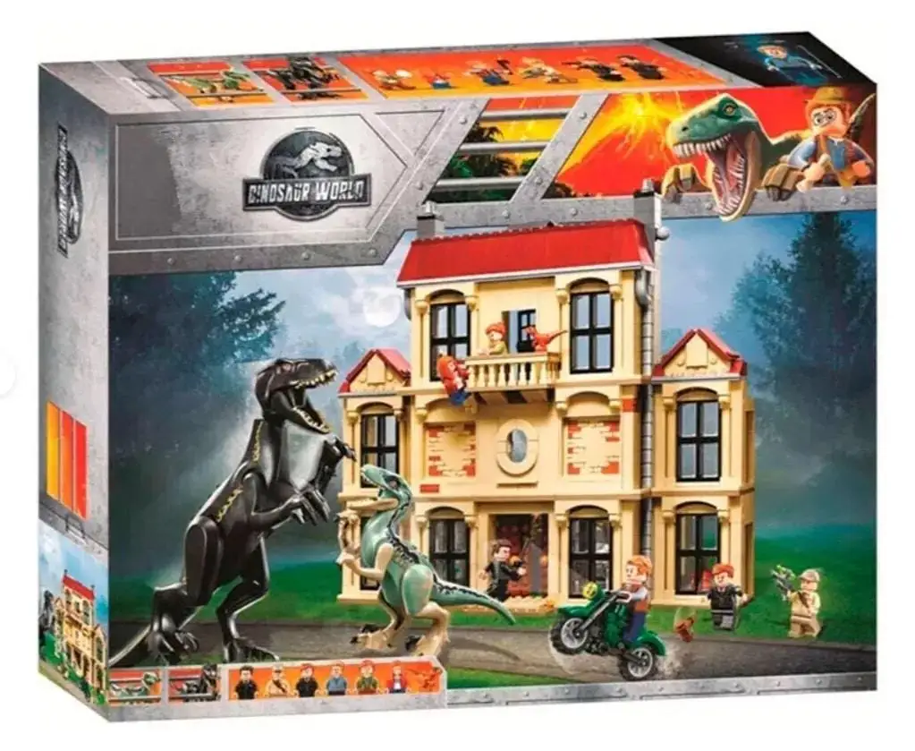 Designer block children's attack Indoraptor in the estate Lockwood 10928 (75930) Jurassic World World/Dinosaurs | Игрушки и хобби