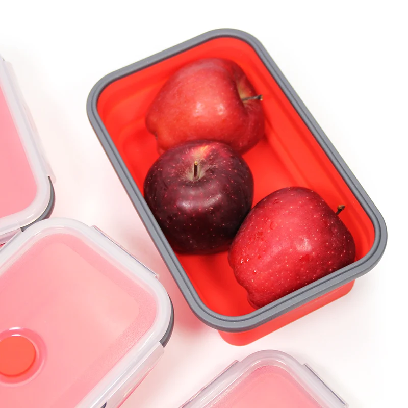 

Progressive Collapsible Prep/Storage Silicone Bowls with Lids, Kitchen Storage Containers - Set of 4, Microwave Dishwasher Safe